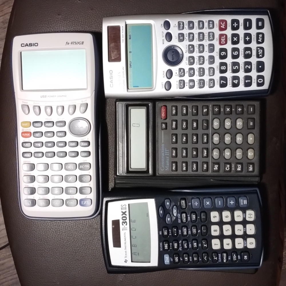 Calculator Lot of 4 - ALL ARE LIKE NEW Texas Instruments Casio Graphing Save $$$